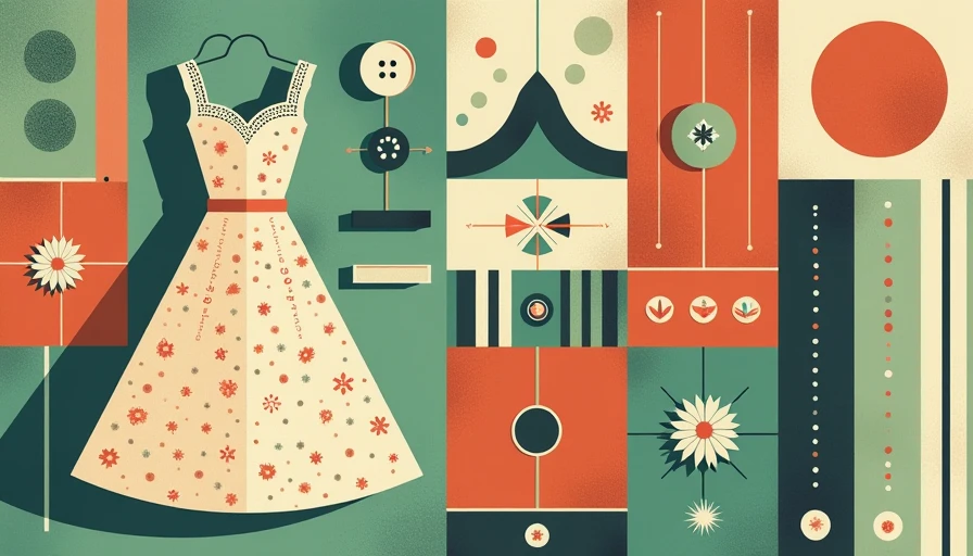 Visual context for vintage dress outfit