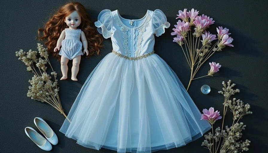 Visual context for vintage fairy dress