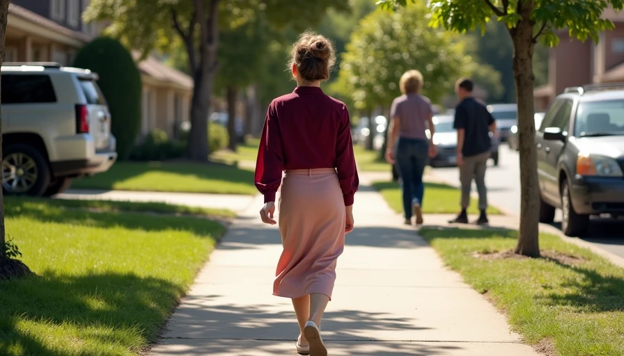 Visual context for blouse and skirt