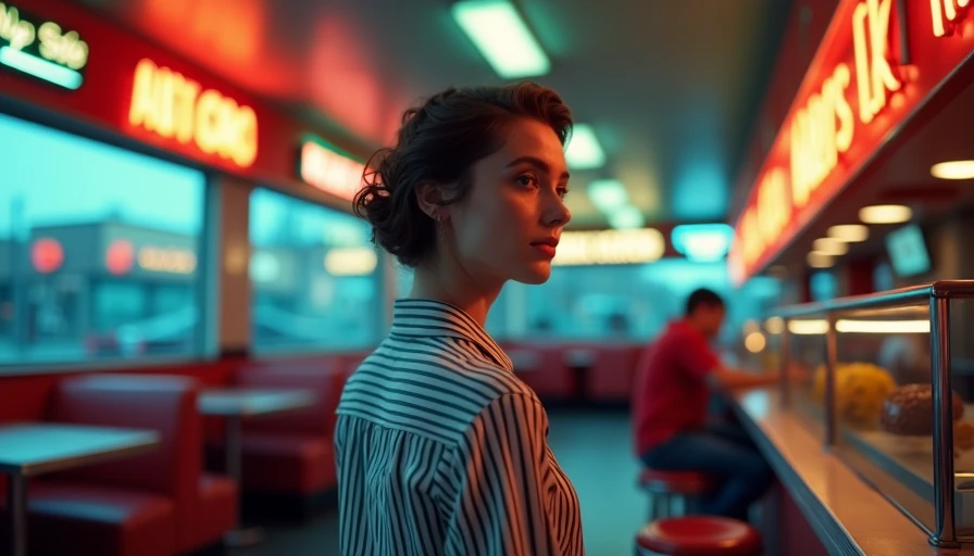 Visual context for vintage striped shirt