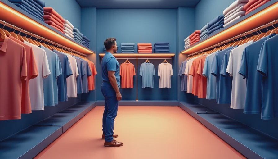 Visual context for levis shirt labels